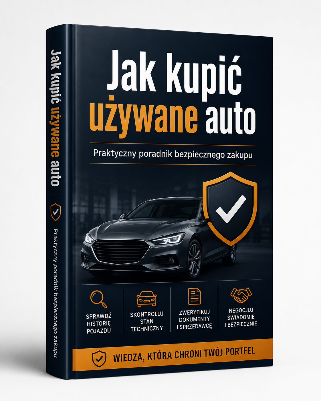 Mockup e-booka Jak kupić używane auto